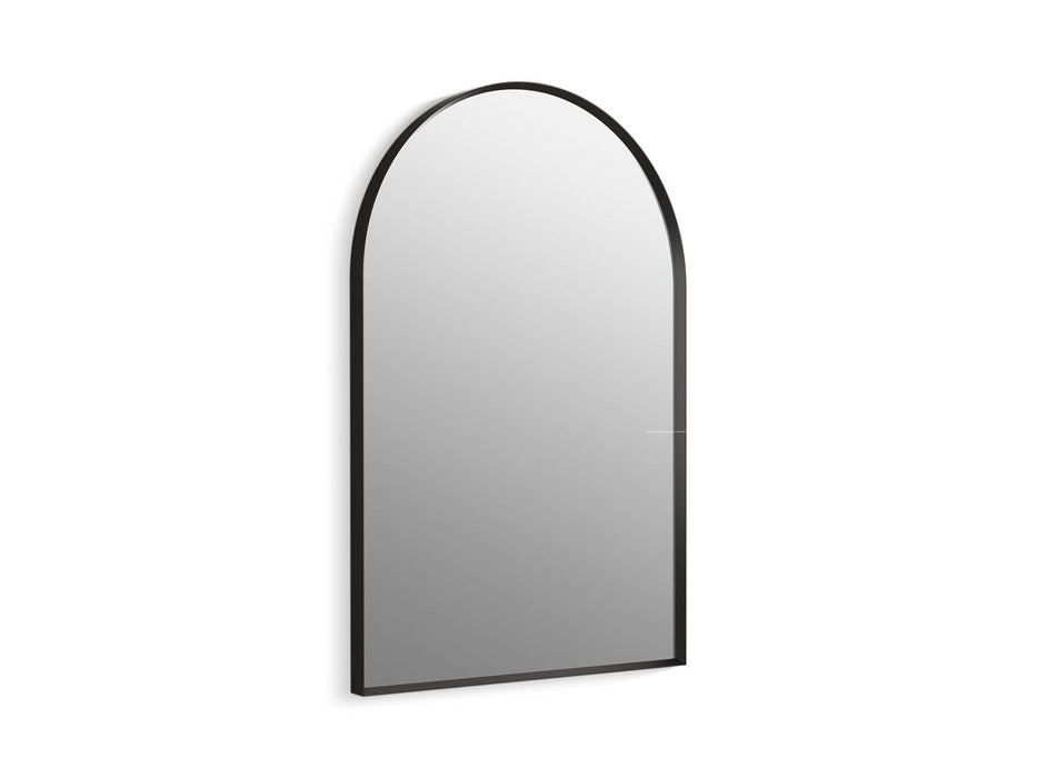 KOHLER K-30637 Essential 24" x 36" arched framed mirror, matte black