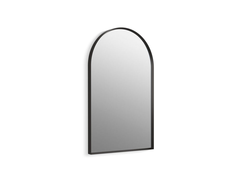 KOHLER K-30638 Essential 20" x 32" arched framed mirror, matte black