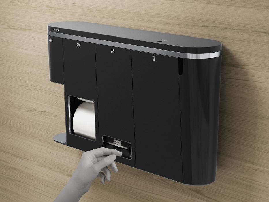 KOHLER K-30666-LWG Clean Haven Hygiene Station with Menstrual Product Dispenser, Left Mount