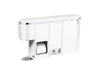 KOHLER K-30666-LWW Clean Haven Hygiene Station with Menstrual Product Dispenser, Left Mount, Polished Chrome - 3/4 view of pr