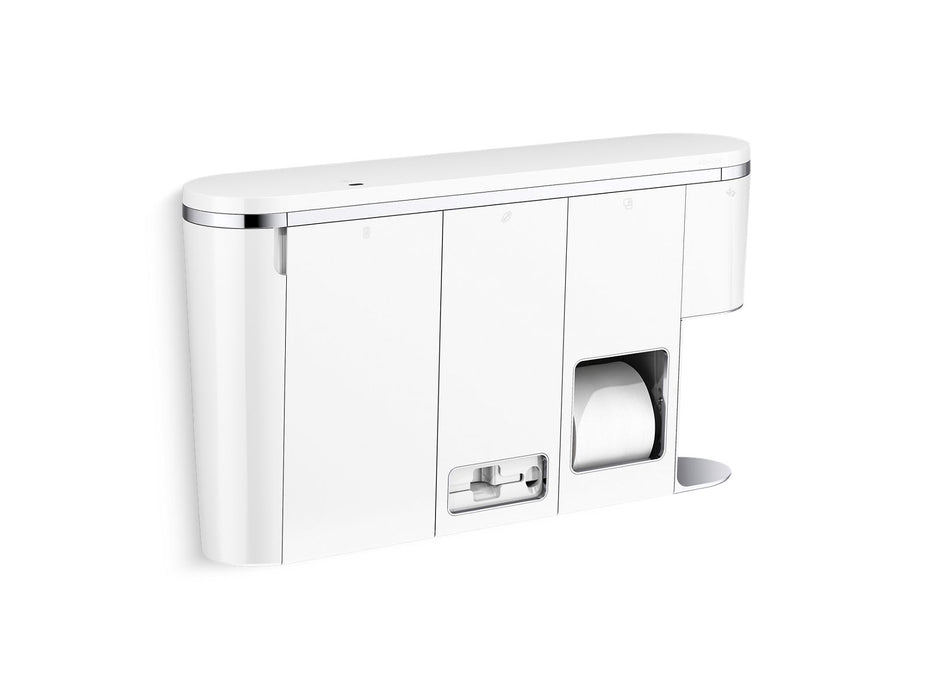 KOHLER K-30666-RWW Clean Haven Hygiene Station with Menstrual Product Dispenser, Right Mount, Polished Chrome - 3/4 view of p