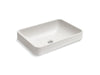 KOHLER K-30673-N Vox 23" rectangular vessel bathroom sink, no overflow, eggshell