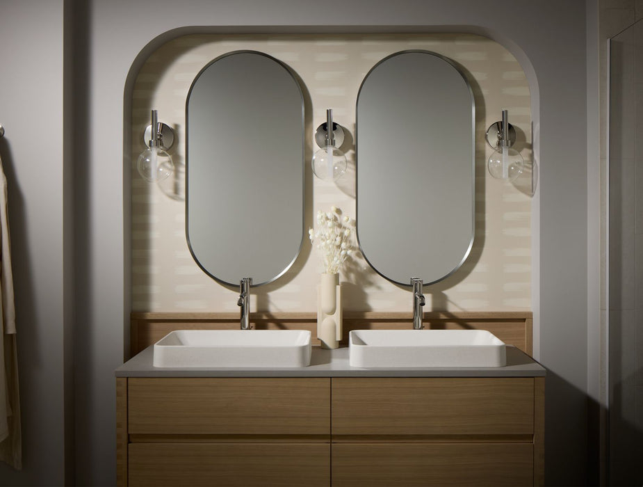 KOHLER K-30673-N Vox 23" rectangular vessel bathroom sink, no overflow, eggshell - view 3