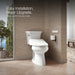 KOHLER K-30804-0 K-30804 PureWash Round-front Bidet Toilet Seat with Remote Control, white - view 3