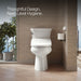 KOHLER K-30804-0 K-30804 PureWash Round-front Bidet Toilet Seat with Remote Control, white - view 4