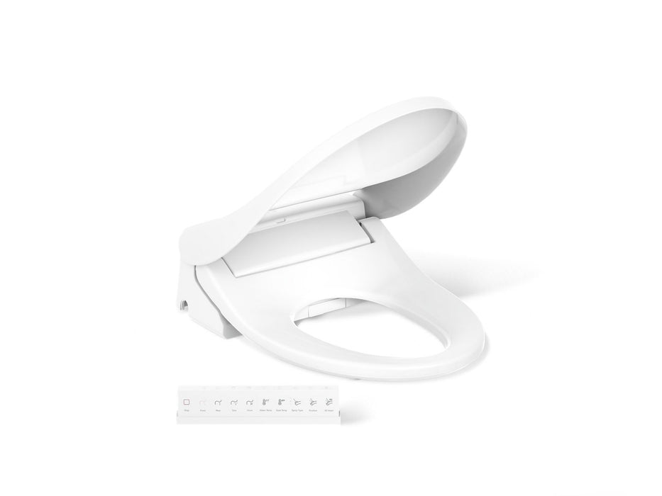 KOHLER K-30805 PureWash Elongated bidet toilet seat with remote control