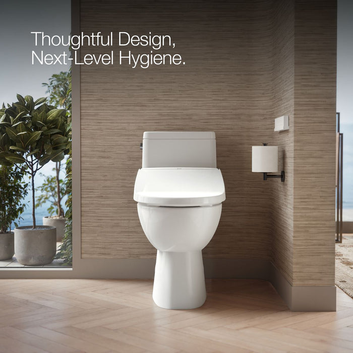 KOHLER K-30805 PureWash Elongated bidet toilet seat with remote control