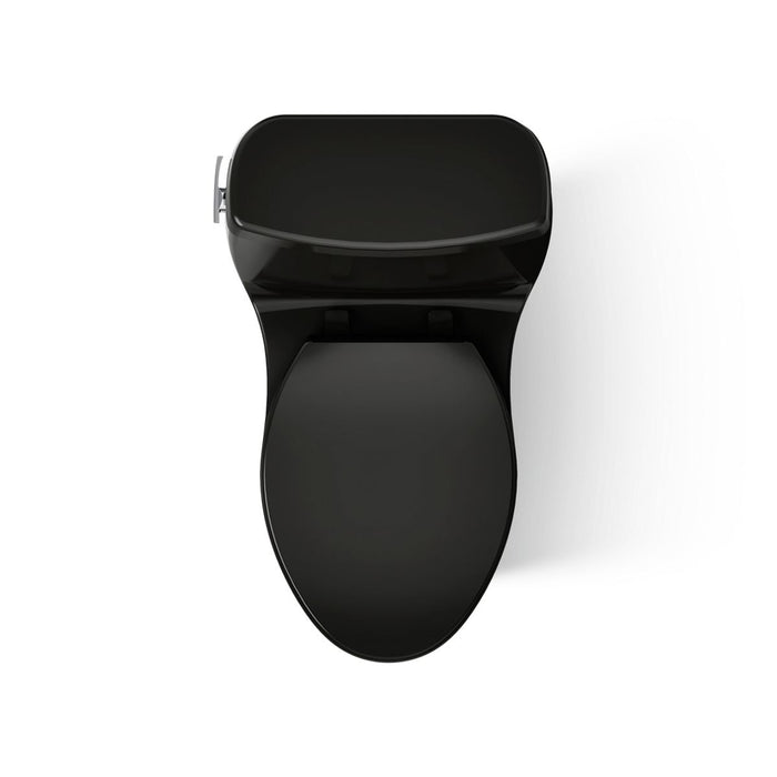 KOHLER K-30810 Santa Rosa One-piece compact elongated toilet, 1.28 gpf, black black - view 5