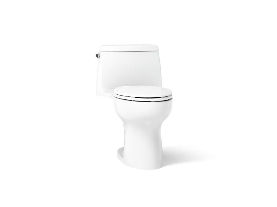 KOHLER K-30810 Santa Rosa One-piece compact elongated toilet, 1.28 gpf, white
