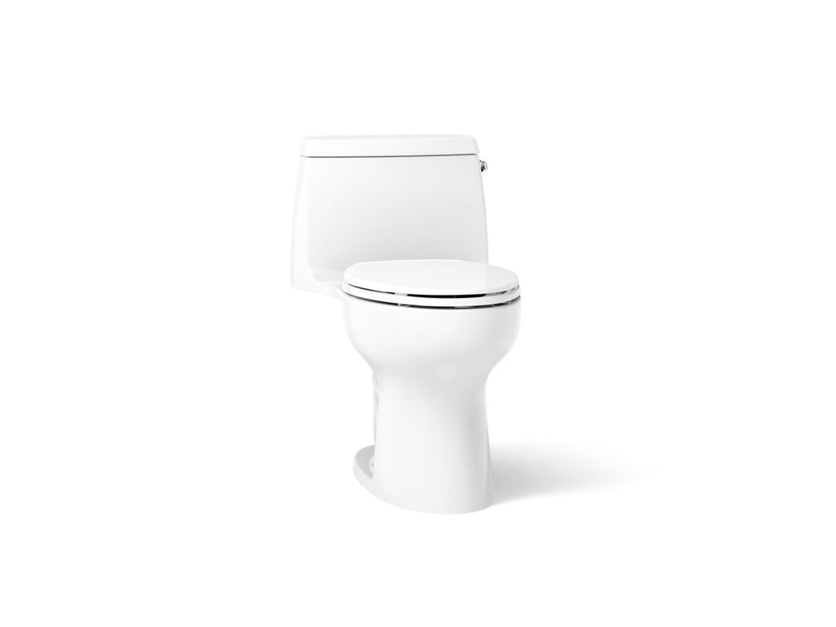 KOHLER K-30810-RA Santa Rosa One-piece compact elongated toilet, 1.28 gpf, white