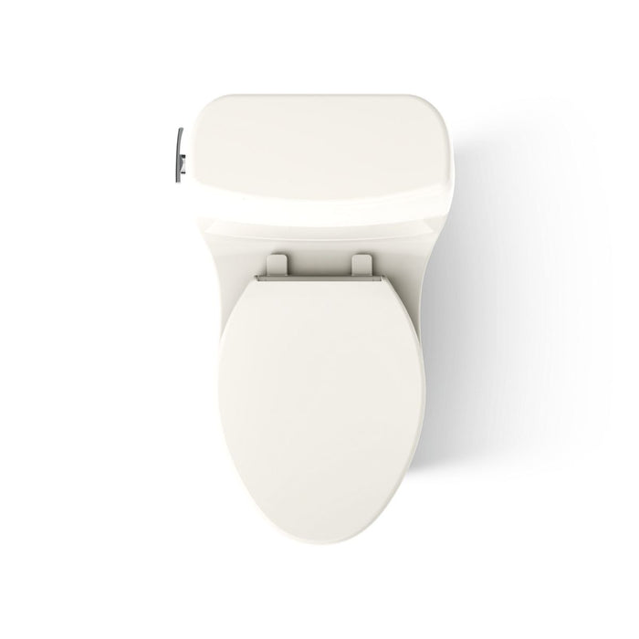 KOHLER K-30811 Santa Rosa One-piece compact elongated 1.6 gpf toilet with Revolution 360 swirl flushing technology,...