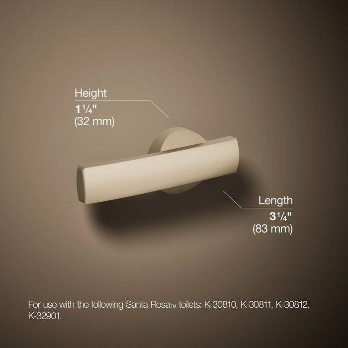 KOHLER K-30919-L Santa Rosa Left-hand trip lever, vibrant brushed bronze - view 5