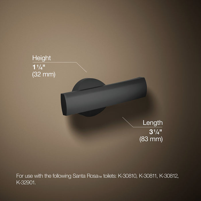 KOHLER K-30919-R Santa Rosa Right-hand trip lever, matte black - view 5