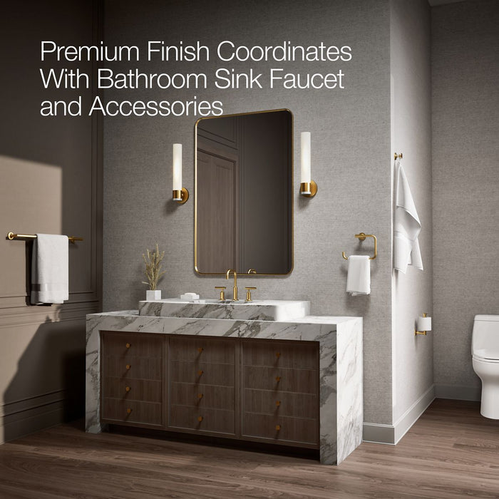 KOHLER K-30919-R Santa Rosa Right-hand trip lever, vibrant brushed moderne brass - view 3