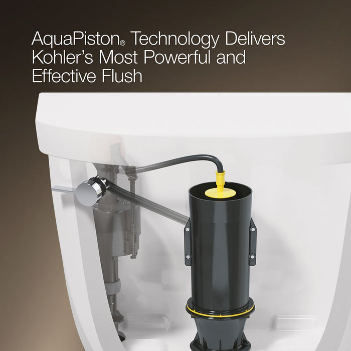 KOHLER K-31089 Highline Curve The Complete Solution® Two-piece Elongated Toilet, 1.28 GPF, White - Detail image of a product 