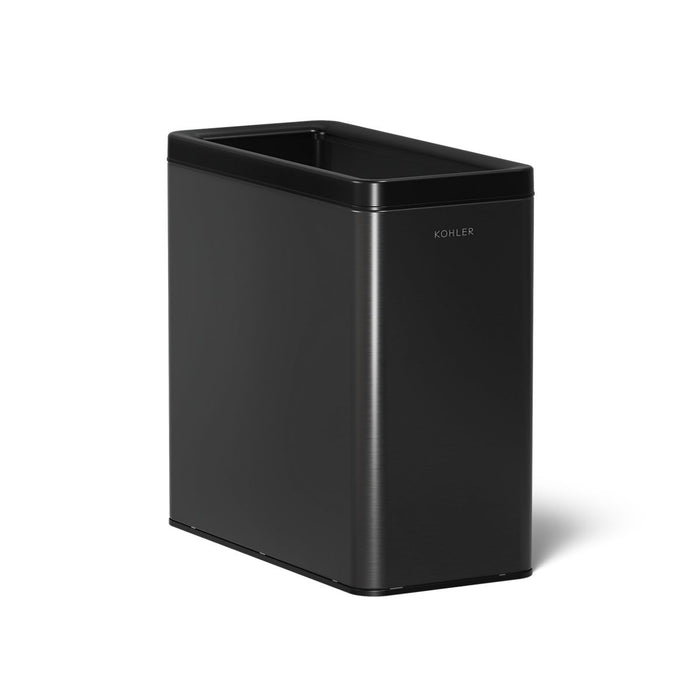 KOHLER K-31313 3-gallon open-top trash can, black stainless - view 3