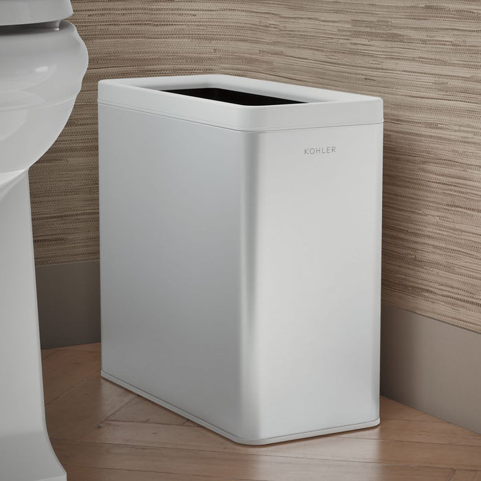 KOHLER K-31313 3-gallon open-top trash can, stainless steel white - view 2
