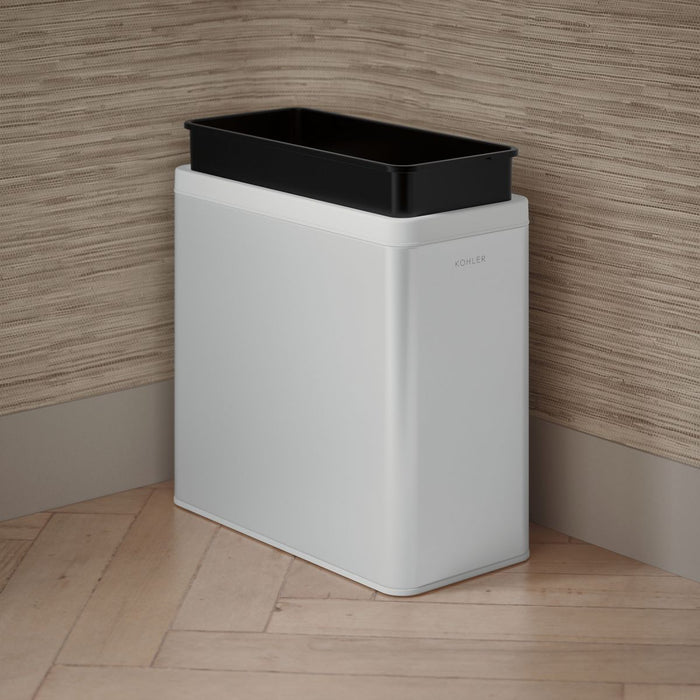 KOHLER K-31313 3-gallon open-top trash can, stainless steel white - view 4