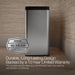 KOHLER K-31313 3-gallon open-top trash can, stainless steel - view 2