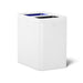 KOHLER K-31315 5-3/4-gallon dual-compartment open-top trash can, stainless steel white