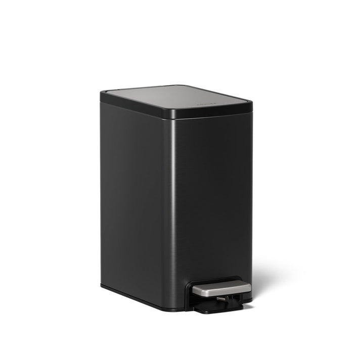 KOHLER K-31319 1-1/2-gallon step trash can, black stainless - view 3