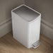 KOHLER K-31319 1-1/2-gallon step trash can, stainless steel white - view 2