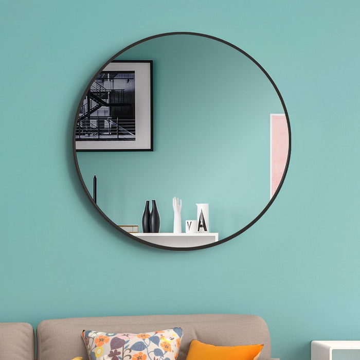 KOHLER K-31367 Essential 22" round framed mirror, matte black - view 2