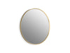 KOHLER K-31368 Essential 32" round framed mirror, moderne brushed gold