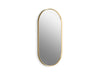 KOHLER K-31371 Essential 18" x 36" capsule framed mirror, moderne brushed gold
