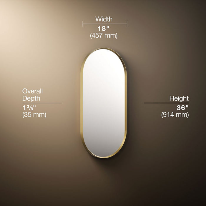3/4 view of product with dimensions