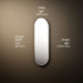 3/4 view of product with dimensions