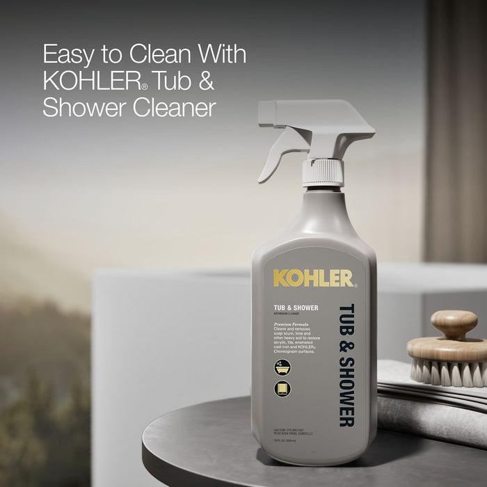 KOHLER K-31405-PFET Stillness 46" x 46" freestanding bath, honed white - view 5