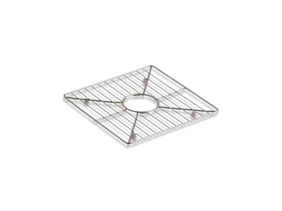 KOHLER K-3142 Poise Stainless steel sink rack, 13-3/16" x 13-3/16", for kitchen and bar sinks