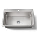 KOHLER K-31466-1 Prologue 33" top-/undermount single-bowl kitchen sink, stainless steel - view 3
