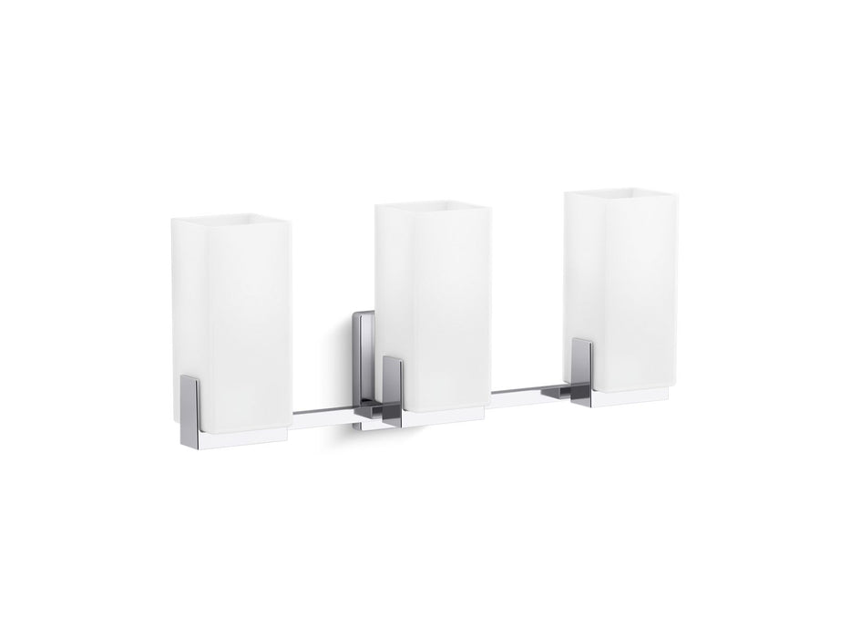 KOHLER K-31494-SC03 Honesty Three-light sconce, polished chrome