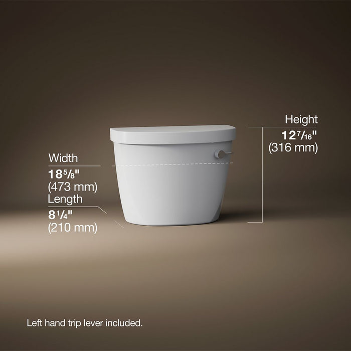 KOHLER K-31614-RA Cimarron Toilet tank, 1.6 gpf, white - view 4