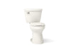 KOHLER K-31620-DRY Cimarron Two-piece Elongated Toilet, 1.6 GPF, Biscuit - 3/4 view of product