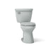 KOHLER K-31620 Cimarron Two-piece elongated toilet, 1.6 gpf - Ice Grey