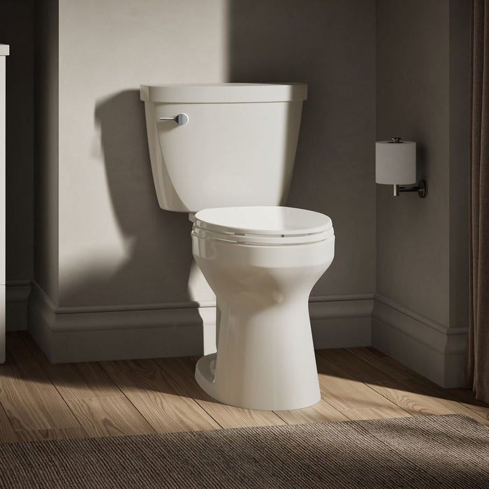 KOHLER K-31621-DRY Cimarron Two-piece Elongated Toilet, 1.28 GPF, Biscuit - image focused on single product story