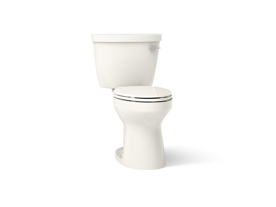 KOHLER K-31621-RA Cimarron Two-piece elongated toilet, 1.28 gpf, biscuit