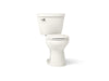 KOHLER K-31640-DRY Cimarron Two-piece Round-front Toilet, 1.6 GPF, Biscuit - 3/4 view of product
