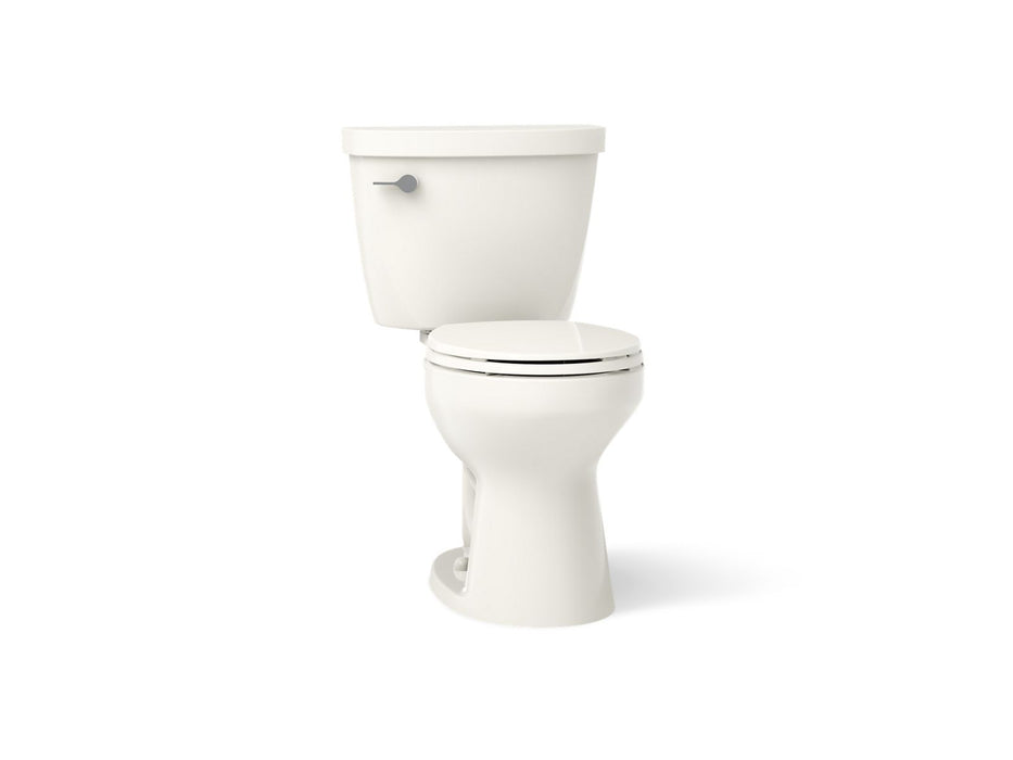 KOHLER K-31640-DRY Cimarron Two-piece Round-front Toilet, 1.6 GPF, Biscuit - 3/4 view of product