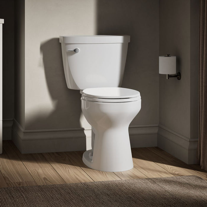 KOHLER K-31640-DRY Cimarron Two-piece Round-front Toilet, 1.6 GPF, White - image focused on single product story
