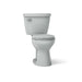 KOHLER K-31640-RA Cimarron Two-piece round-front toilet, 1.6 gpf, ice grey