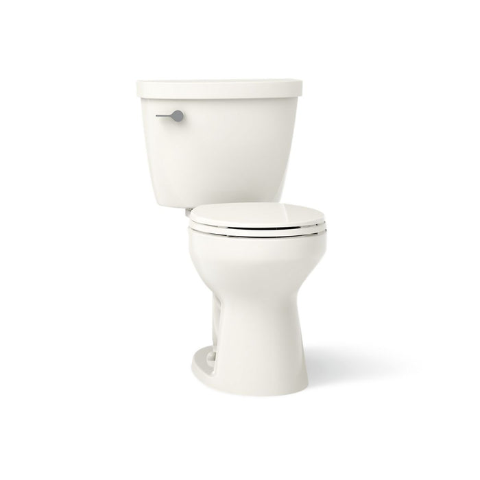 KOHLER K-31641-DRY Cimarron Two-piece Round-front Toilet, 1.28 GPF, Biscuit - 3/4 view of product