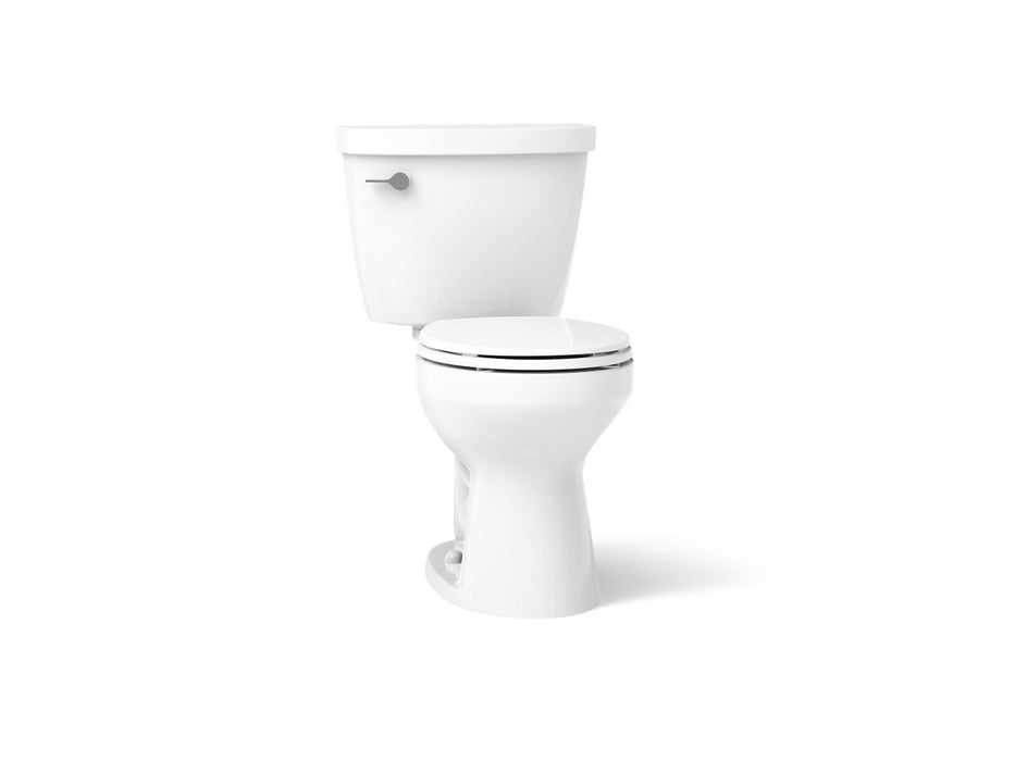 KOHLER K-31641 Cimarron Two-piece round-front toilet, 1.28 gpf, white