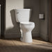 KOHLER K-31644 Cimarron ContinuousClean ST Two-piece Round-front Toilet, 1.28 GPF, White - image focused on single product st