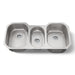 KOHLER K-3166 Undertone 41-3/4" undermount triple-bowl kitchen sink, stainless steel - view 4