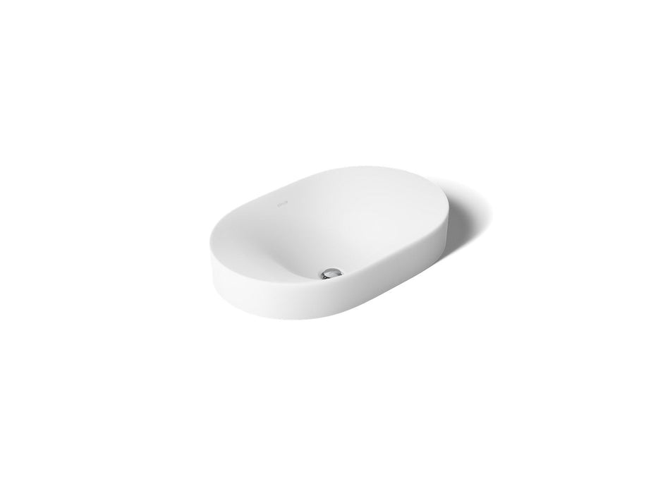 KOHLER K-31701-0 K-31701 Chalice 22-3/4" Oval Vessel Bathroom Sink, white