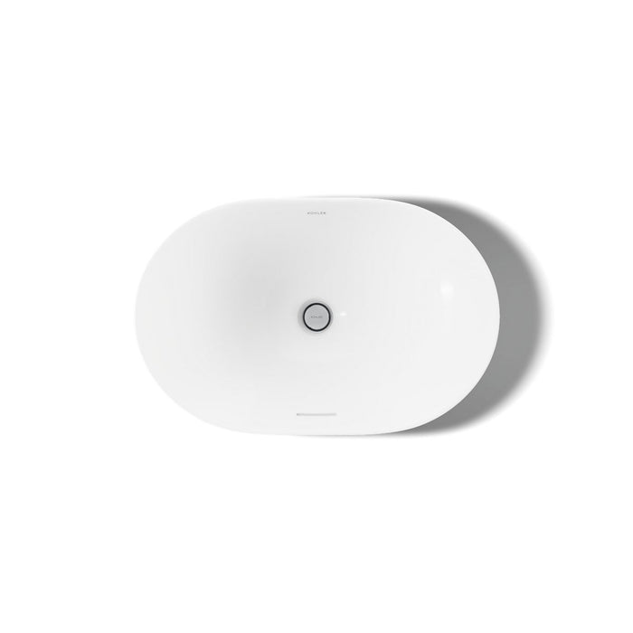 KOHLER K-31701-0 K-31701 Chalice 22-3/4" Oval Vessel Bathroom Sink, white - view 3